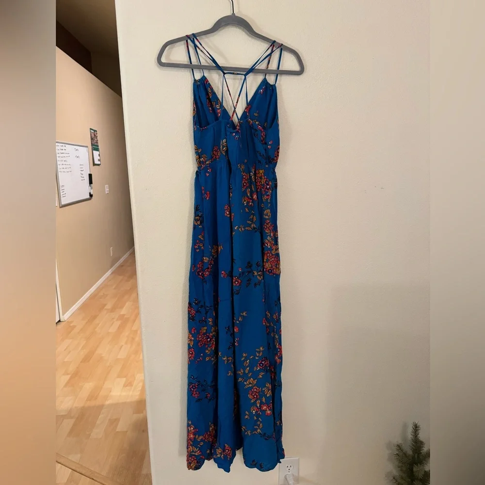 Blue floral maxi dress medium Xhilaration from Target - Picture 6 of 6